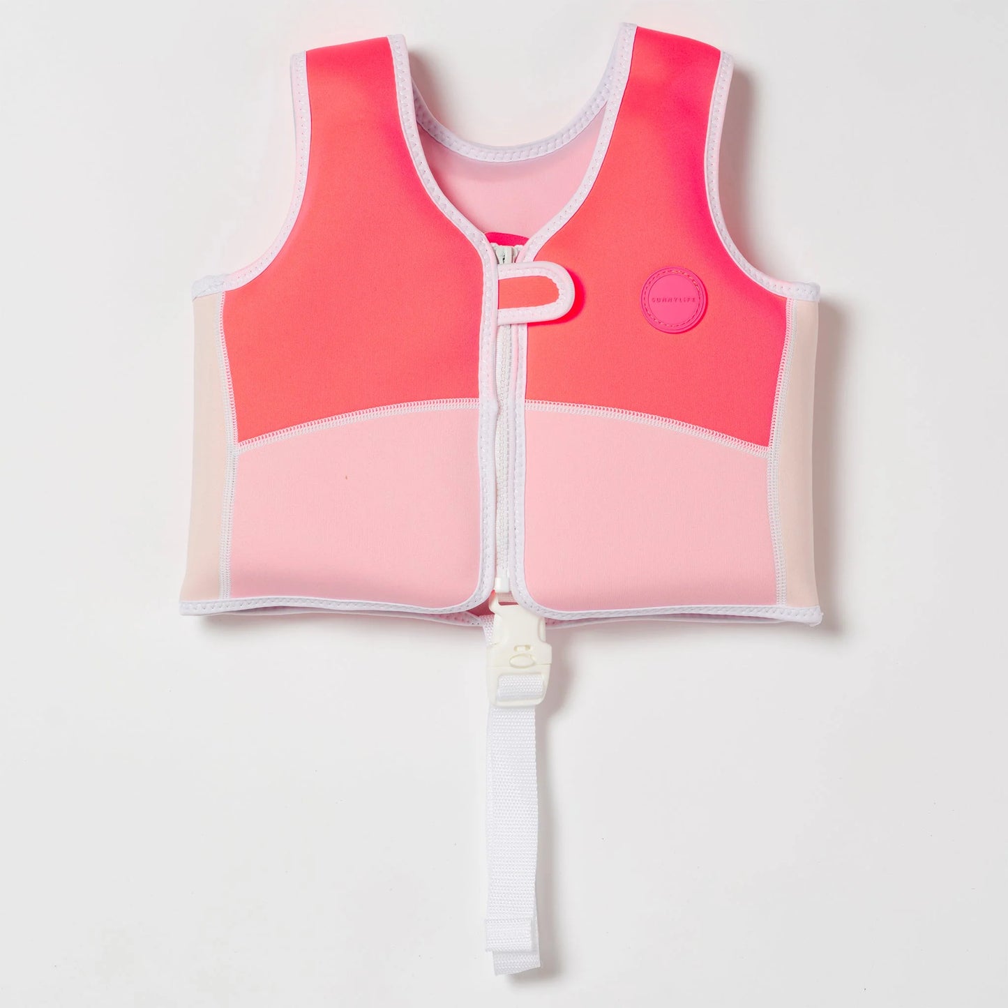 Melody the Mermaid Swim Vest 2-3 years - Neon Strawberry