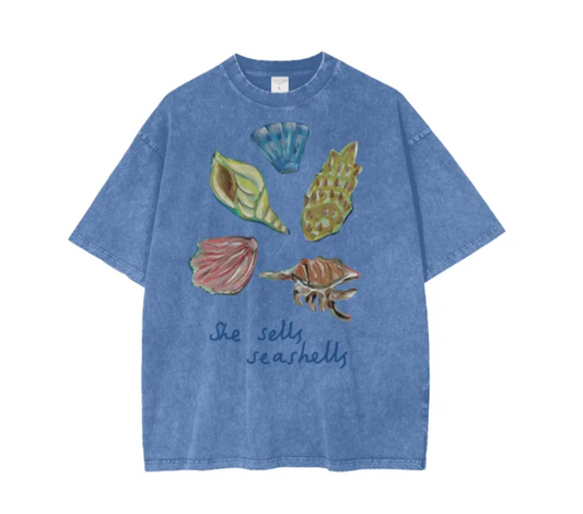 Organic Cotton Short Sleeve Tee - Seashells