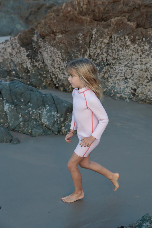 Springsuit Wetsuit - Powder Pink/Tomato