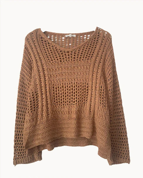 Crochet sweater - Caramel