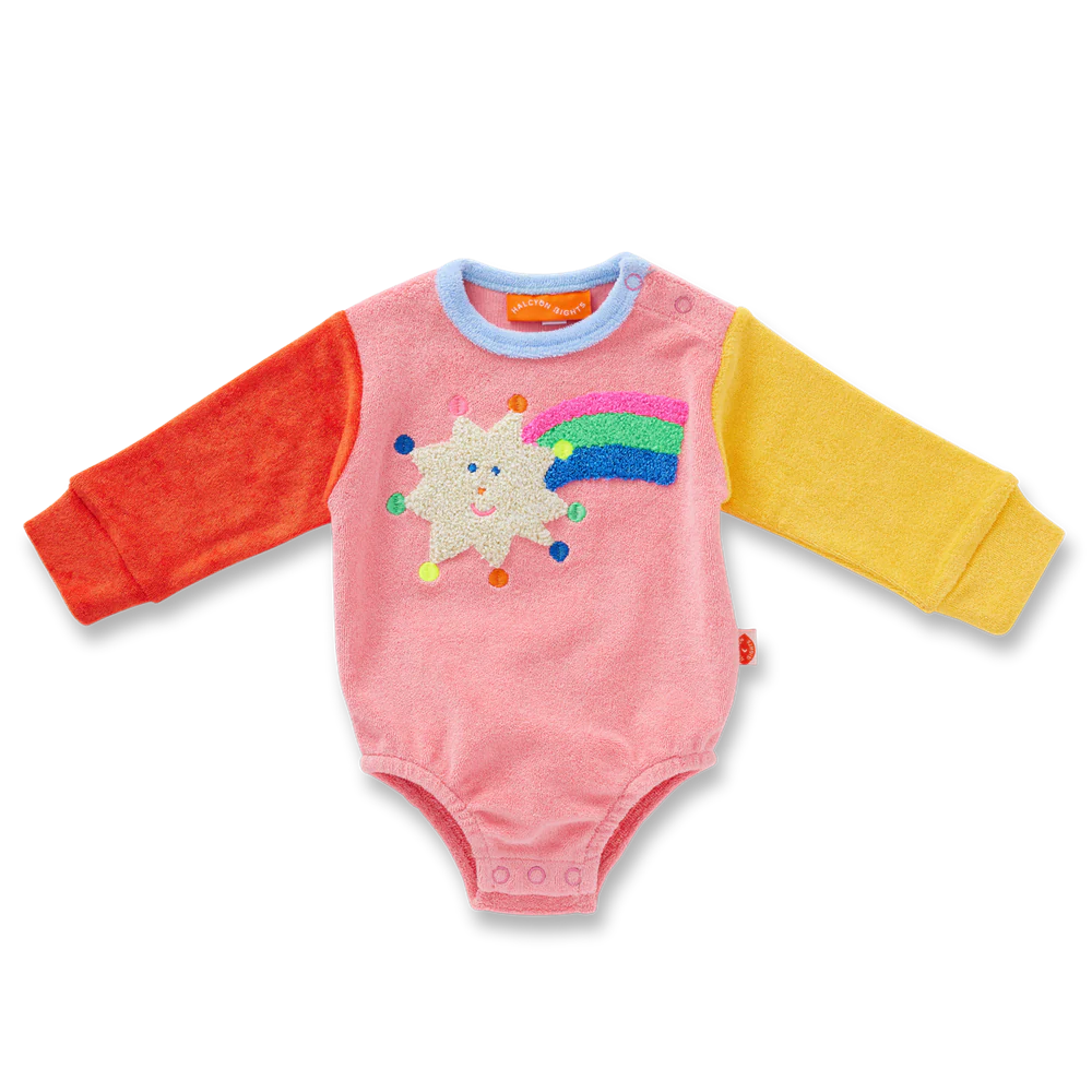 Terry Long Sleeve Bodysuit - Stars