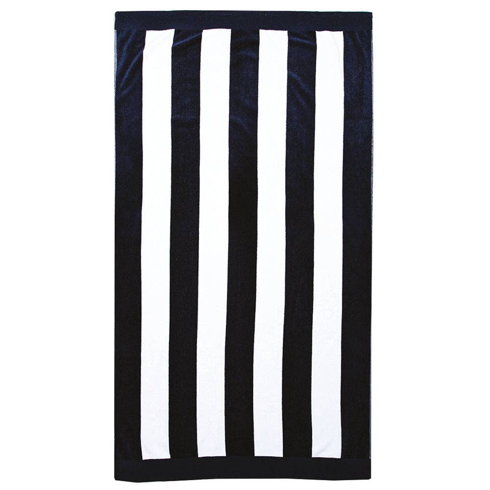 Classic Stripe Beach Towel - Moss