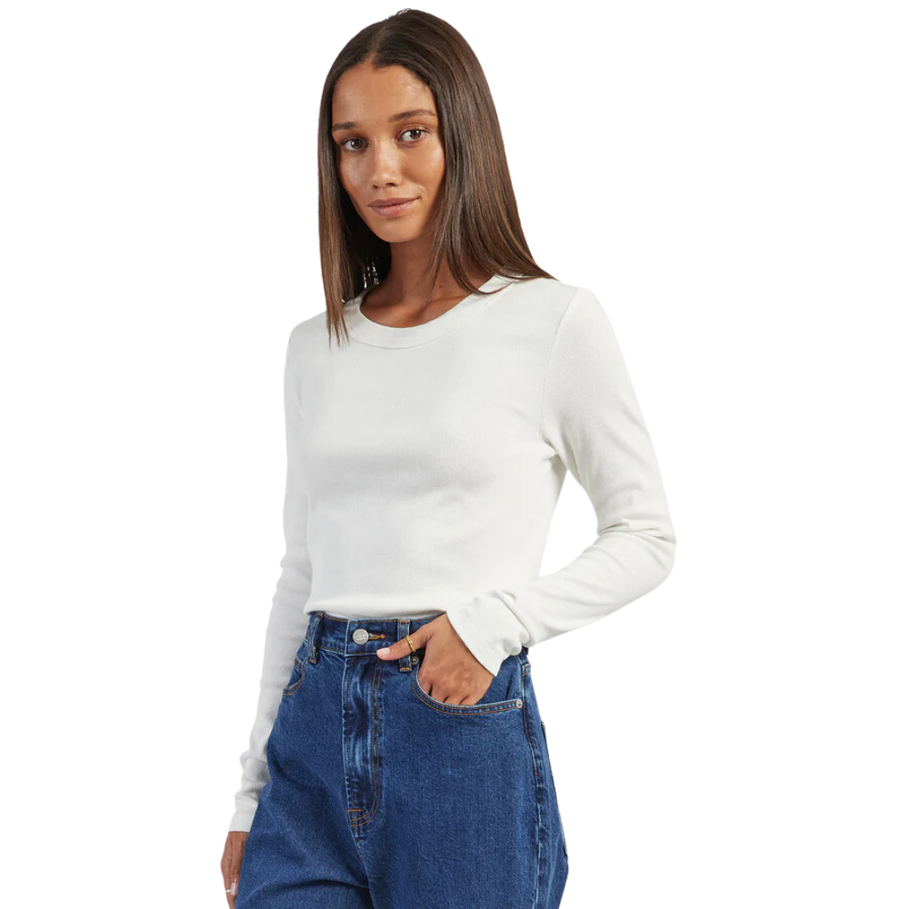 Women's Essential Rib Long Sleeve Top