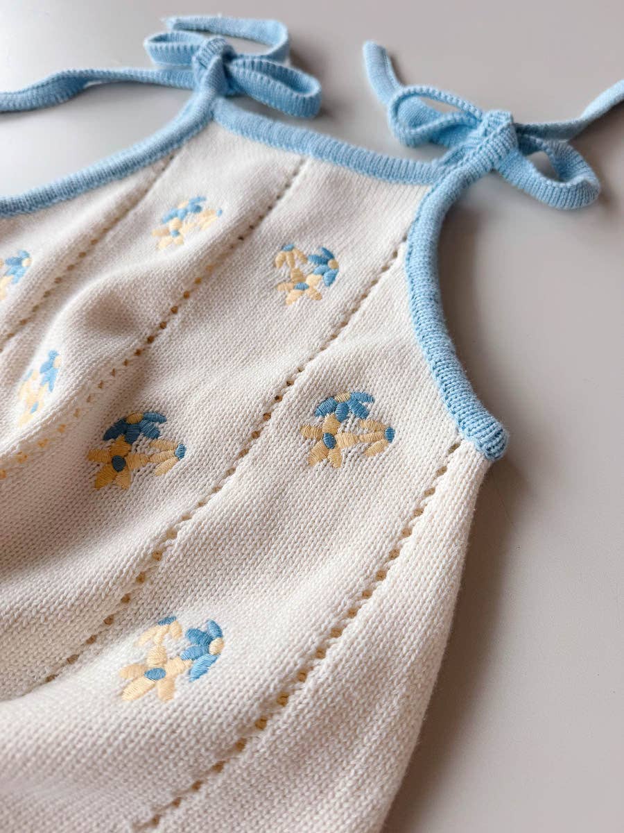 Bloom Pointelle Tie Dress - Pansy