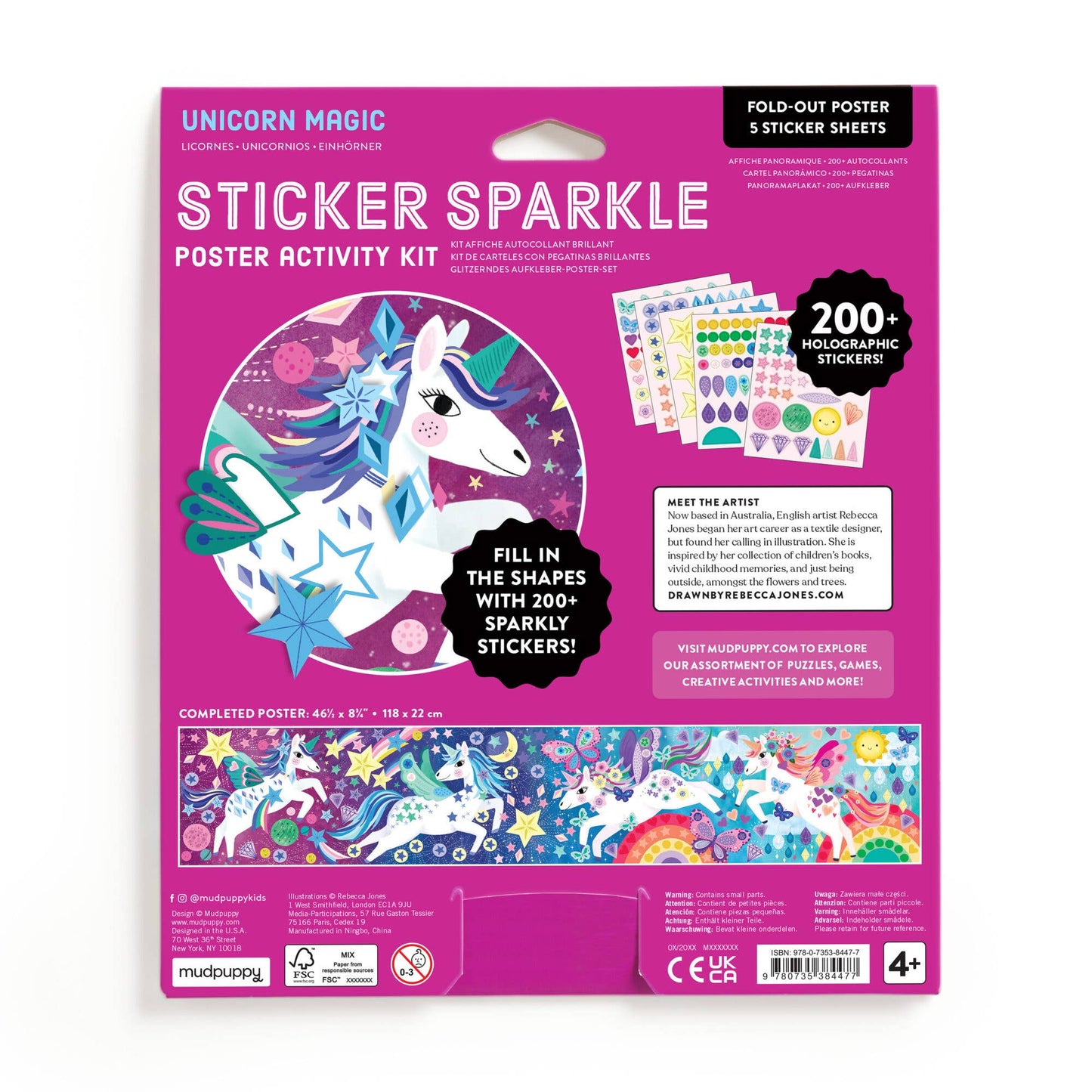 Sticker Sparkle Poster Kit - Unicorn Magic