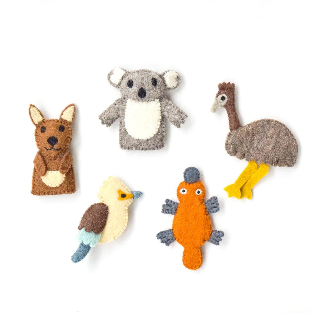 AUSTRALIAN ANIMALS A - FINGER PUPPET SET