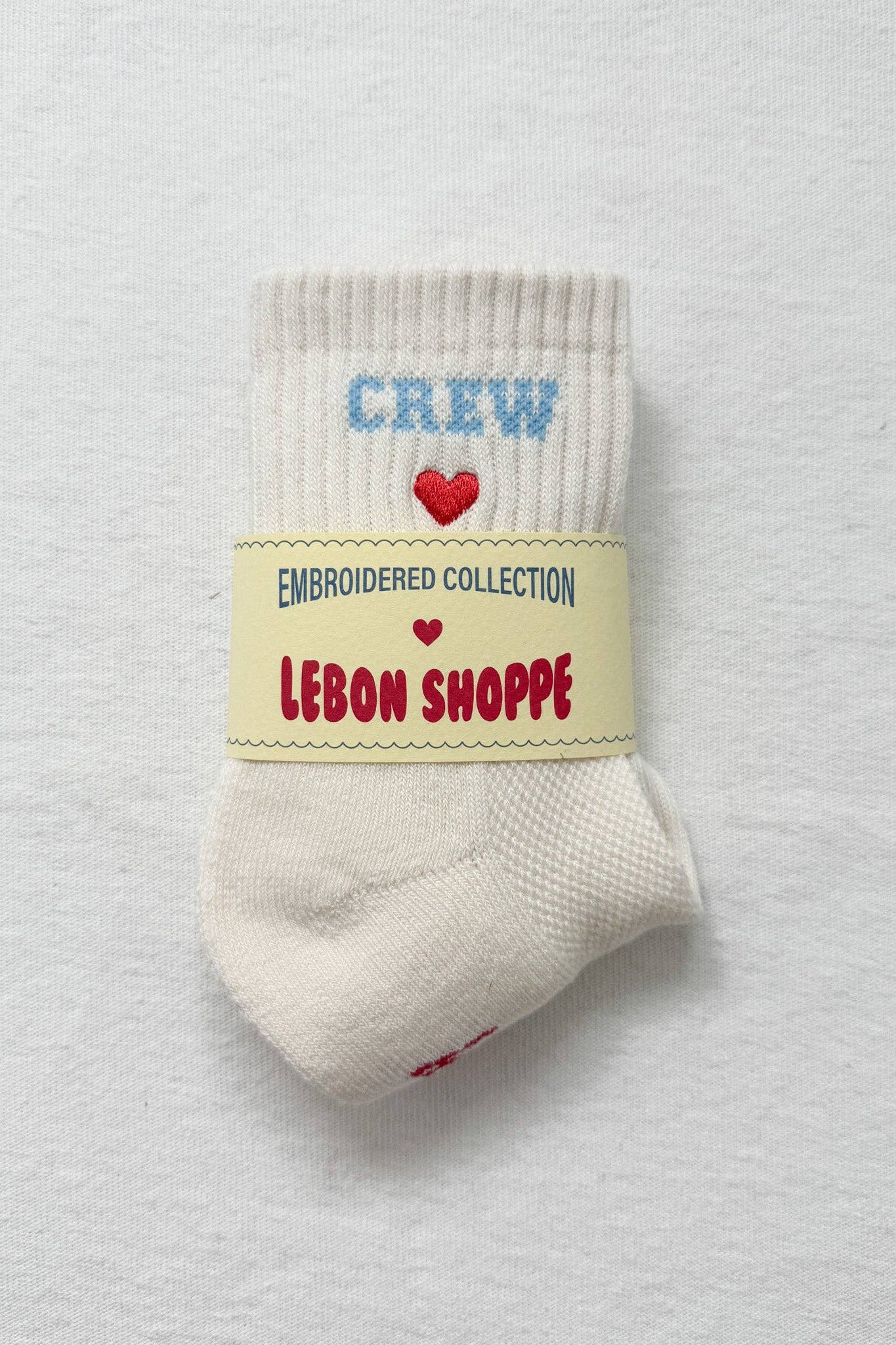Le Bon Shoppe - Embroidered Crew Socks