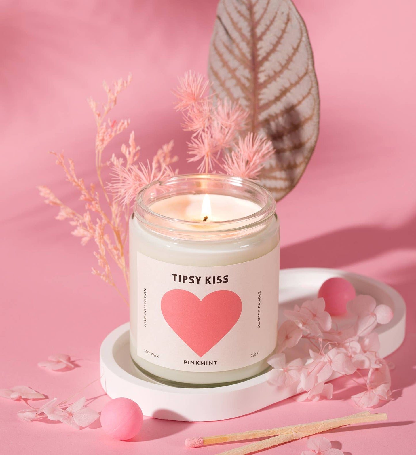 Pinkmint Candle - Tipsy Kiss Soy Candle