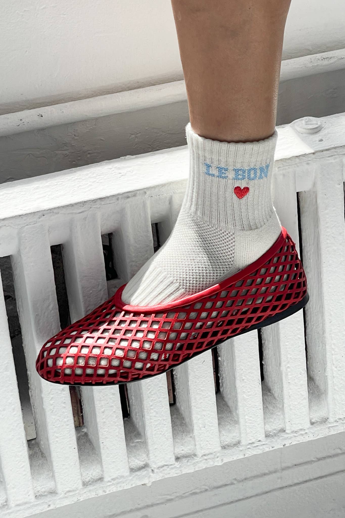 Le Bon Shoppe - Embroidered Crew Socks