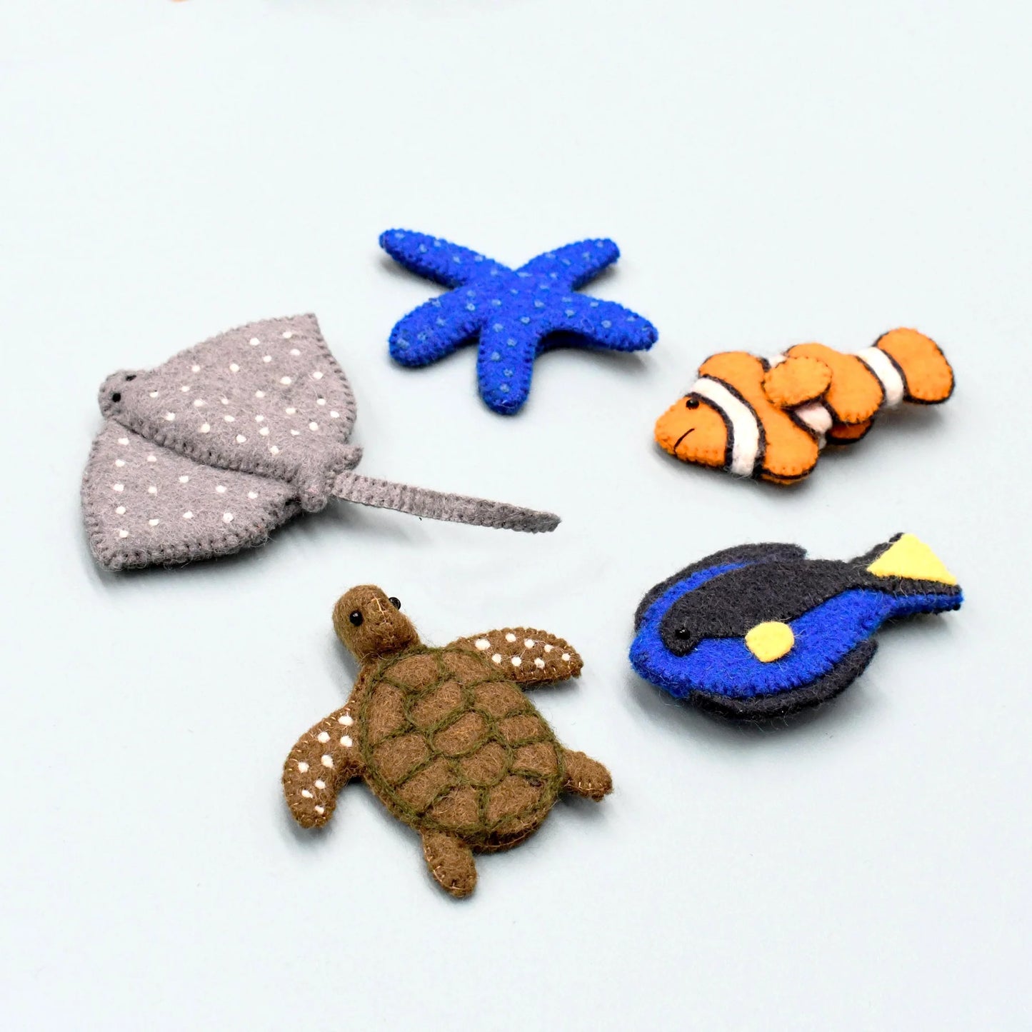 AUSTRALIAN CORAL REEF UNDER THE SEA - FINGER PUPPET SET