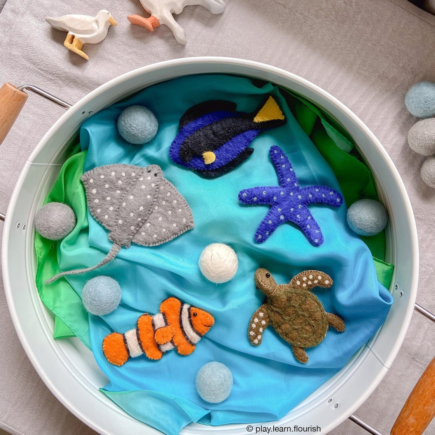 AUSTRALIAN CORAL REEF UNDER THE SEA - FINGER PUPPET SET
