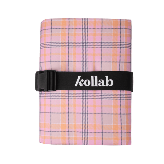 Kollab - Picnic Mat Pink Blanket Check