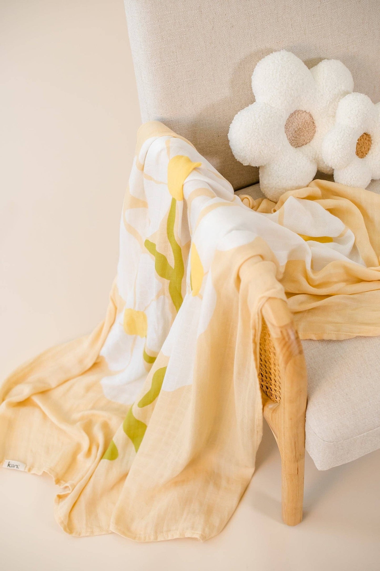 Kiin Baby - Organic Muslin Swaddle - Fleur (Limited Edition)