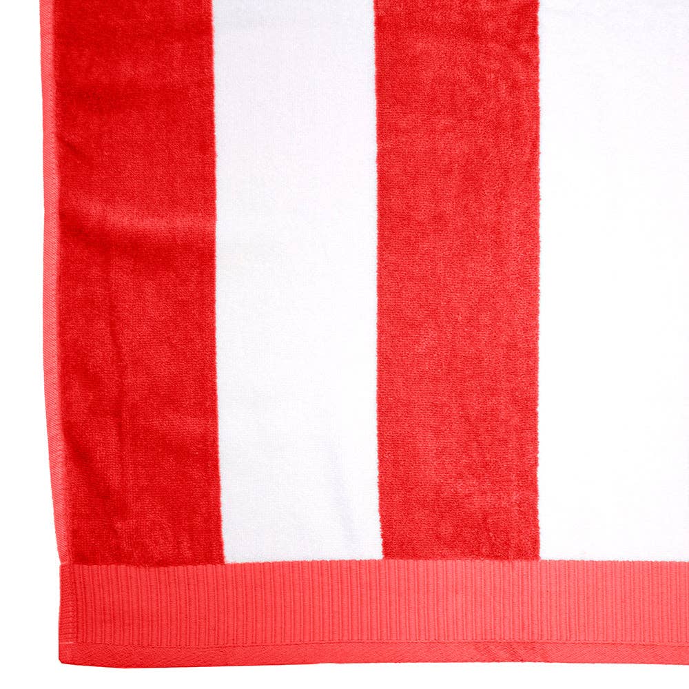 Classic Stripe Beach Towel - Moss