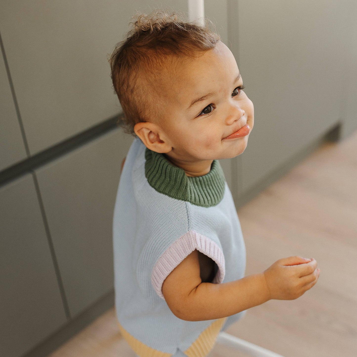 Organic Colour Block Vest
