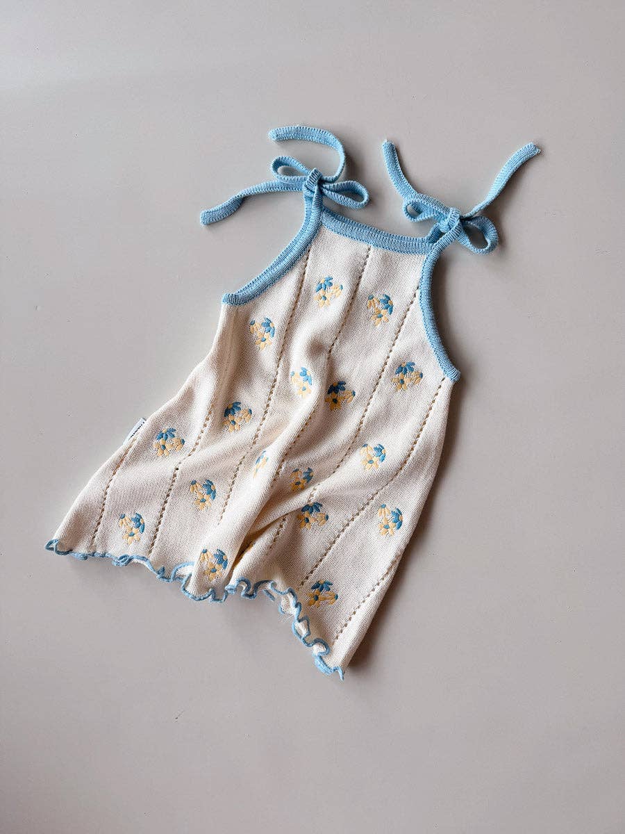 Bloom Pointelle Tie Dress - Pansy