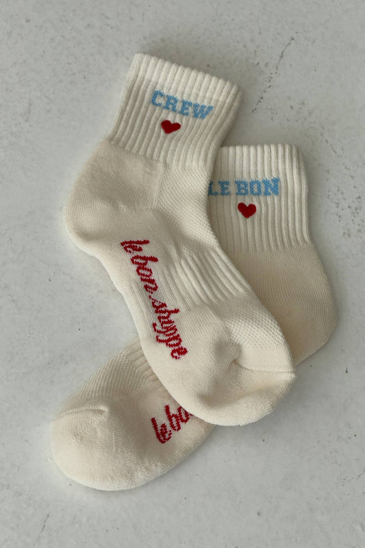 Le Bon Shoppe - Embroidered Crew Socks