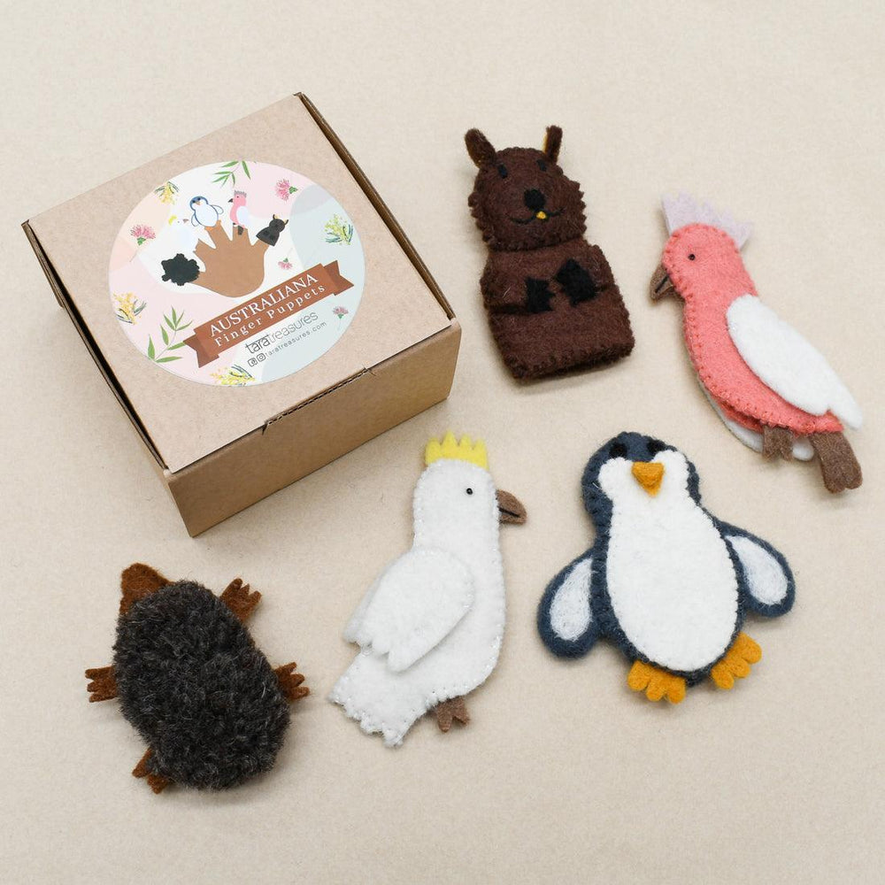 AUSTRALIAN ANIMALS B - FINGER PUPPET SET