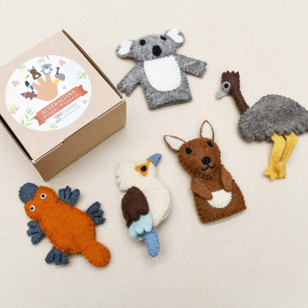 AUSTRALIAN ANIMALS A - FINGER PUPPET SET