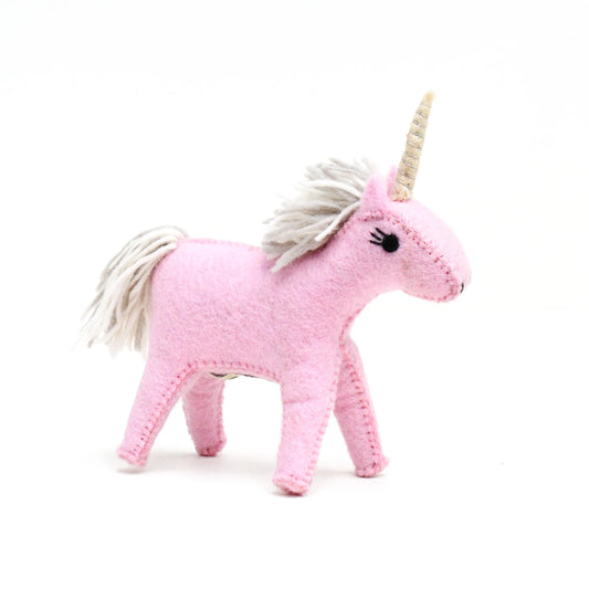 FELT PINK UNICORN
