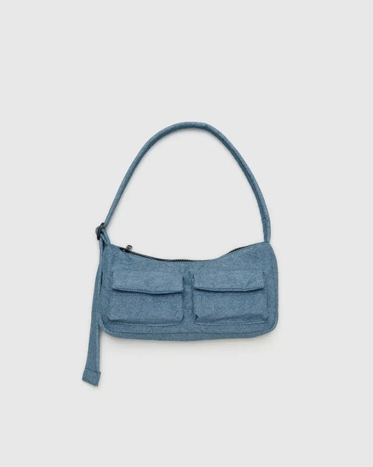 Baggu Cargo Shoulder Bag Small - Digital Denim