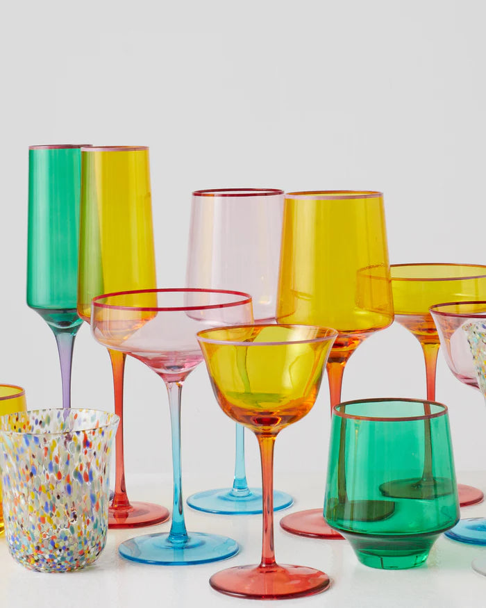 TROPICAL PUNCH VINO GLASS 2P SET