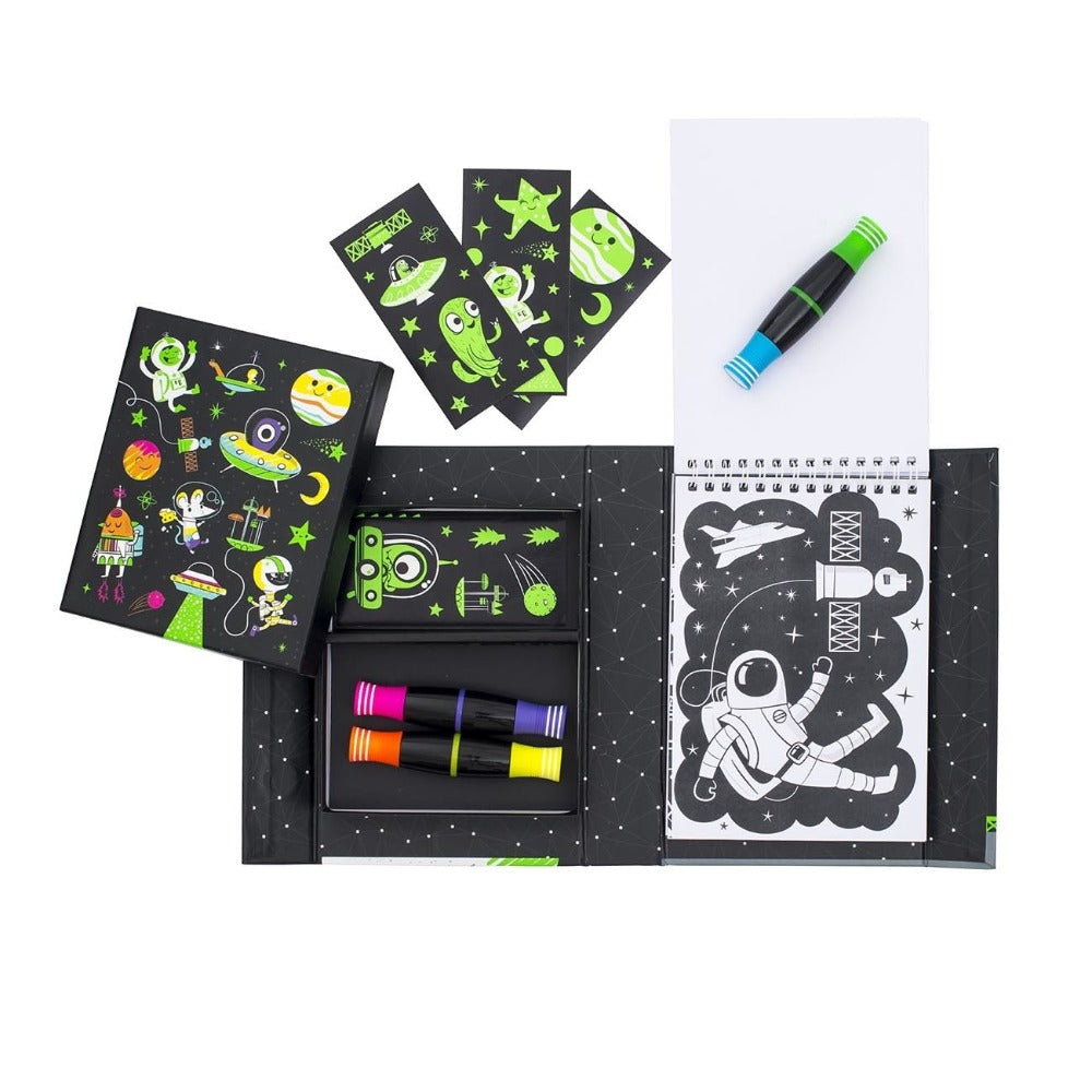 Neon Colouring Set Outer Space