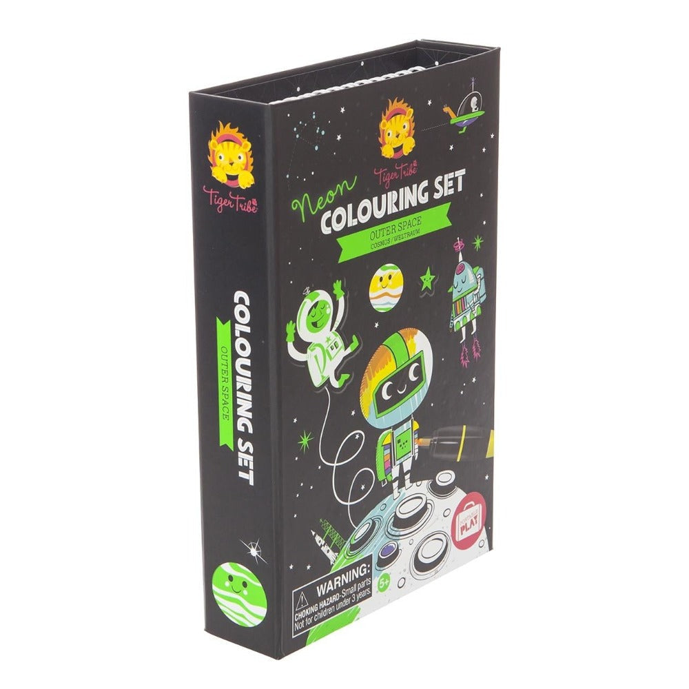 Neon Colouring Set Outer Space