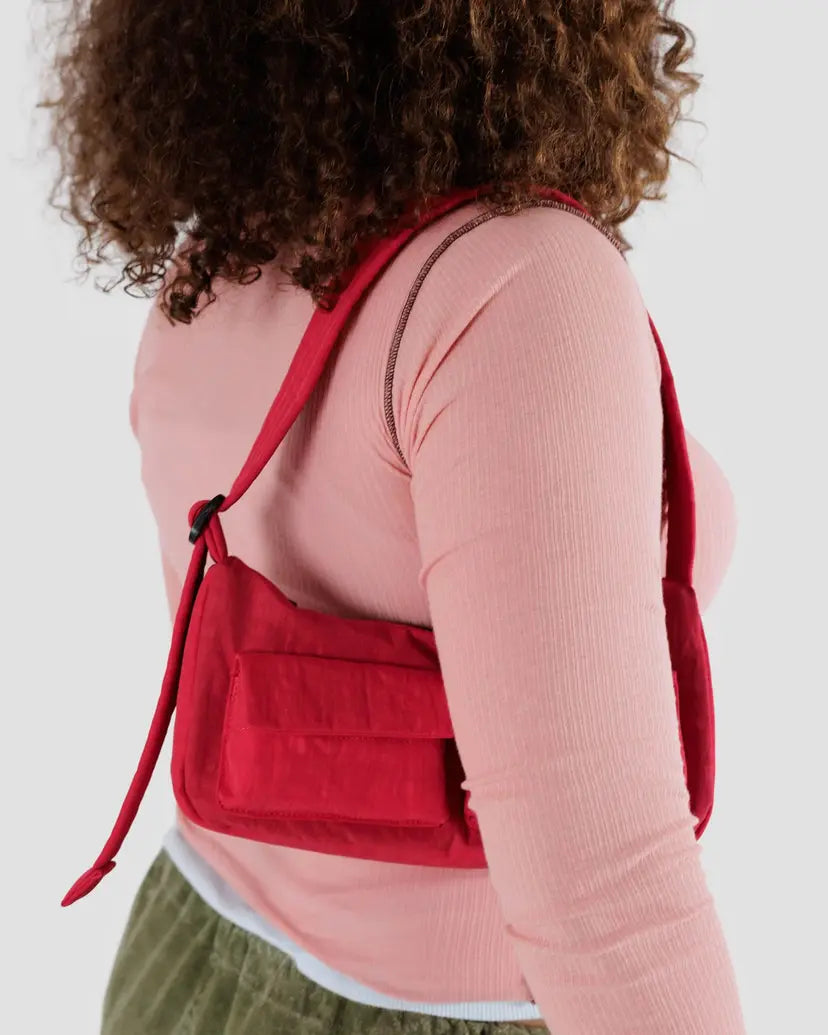 Baggu Cargo Shoulder Bag Small - Candy Apple