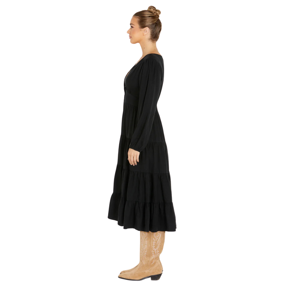 Charity Tiered Midi Dress