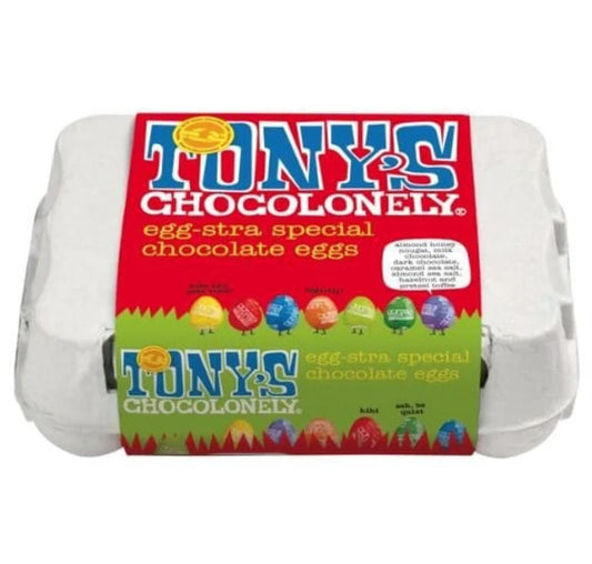 Tony's Chocolonely Easter Egg Carton (12pk)