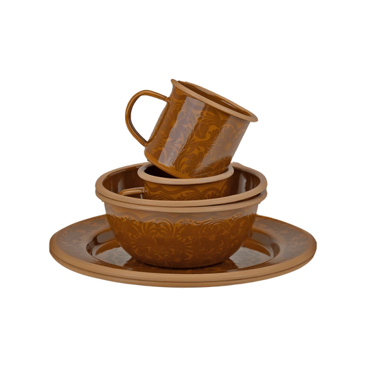 CAMP ENAMEL SET - TOFFEE