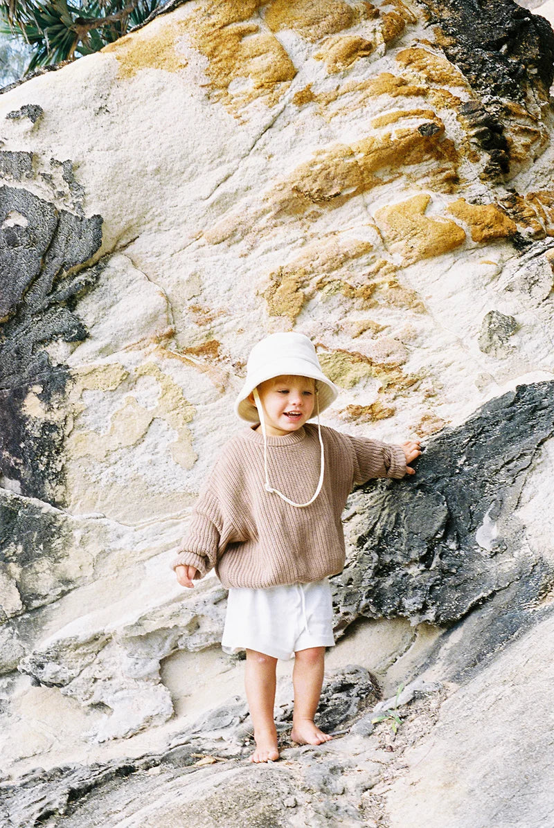 WAVE BUCKET - BEIGE TERRY - KIDS MINI