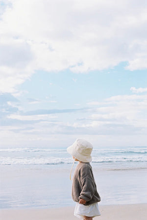 WAVE BUCKET - BEIGE TERRY - KIDS MINI