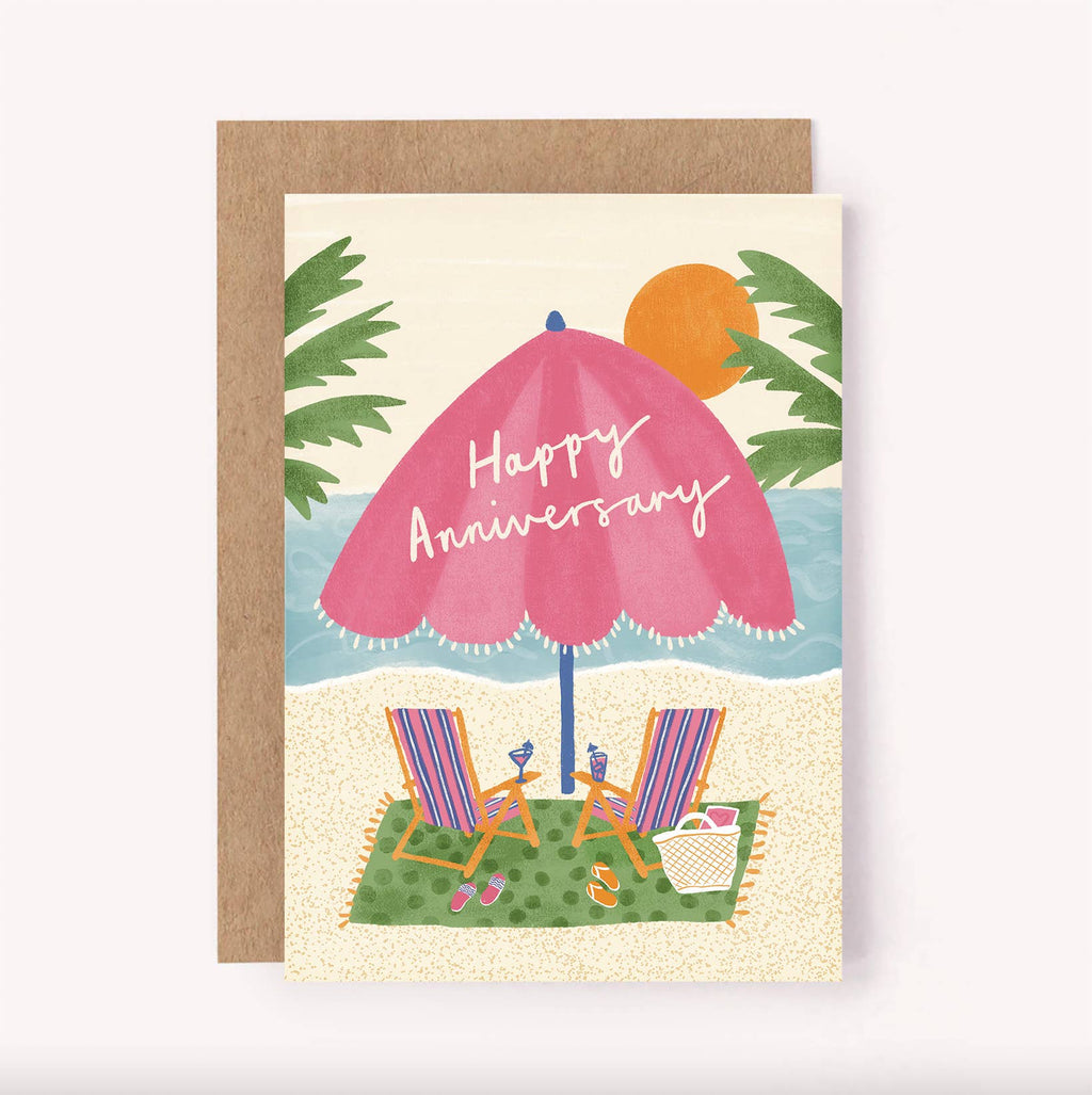 Greeting Card Beach Anniversary