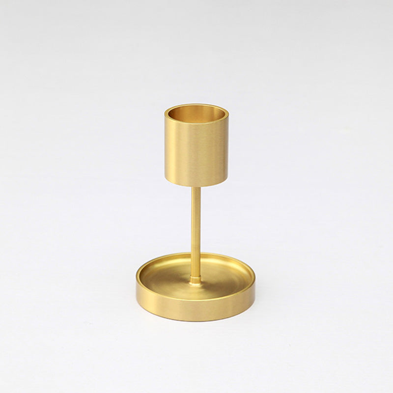 Mix It Up Brass Candle Holder