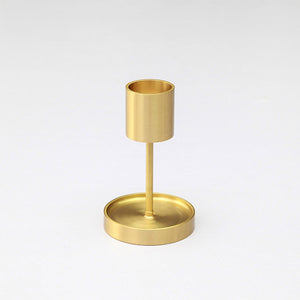 Mix It Up Brass Candle Holder