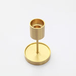 Mix It Up Brass Candle Holder