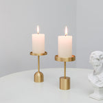 Mix It Up Brass Candle Holder