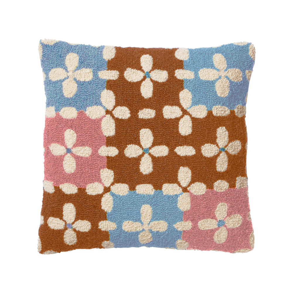 Ava Punch Needle Cushion Sherbet