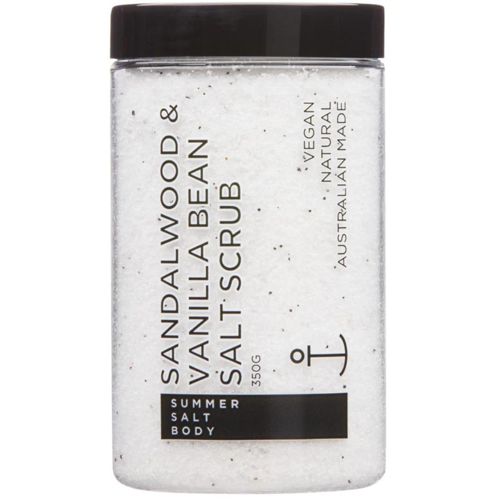 Sandalwood & Vanilla Bean Salt Scrub 350ml